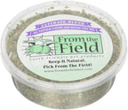 Resealable lid detail on premium catnip container