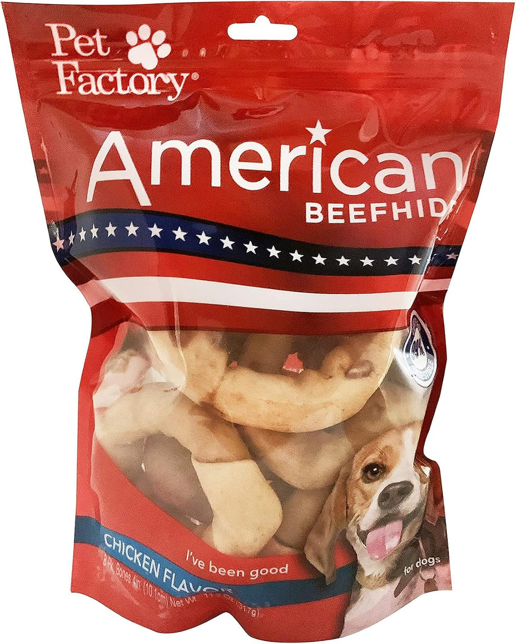 Pet Factory safe long lasting dog chew donuts lifestyle shot