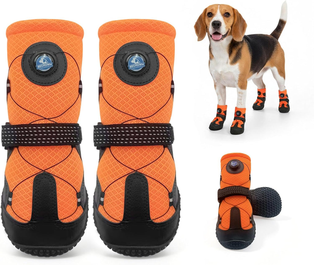 Dog Shoes for Hot Pavement, Rotary Dial Dog Boots for Small Medium Large Dogs with Breathable Mesh & Non-Slip Soles for Hiking, Camping & Summer Walks6 - Image 10