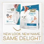 Fancy Feast tuna cat treats packaging showing 1.06 Ounce pouches