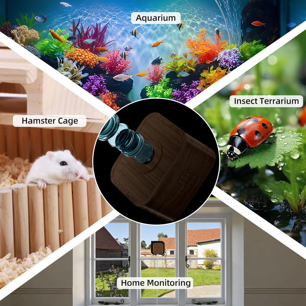 5MP Aquarium & Terrarium Camera, WiFi Pet Camera, Time-Lapse Video, Walnut Wood Case, 120 degrees Wide-Angle Anti-Glare Lens, Video Playback, Motion Detection, Easy Magnetic Install for Fish, Reptiles - Image 10