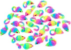 Interactive pet play accessories with internal rattle sound beads.