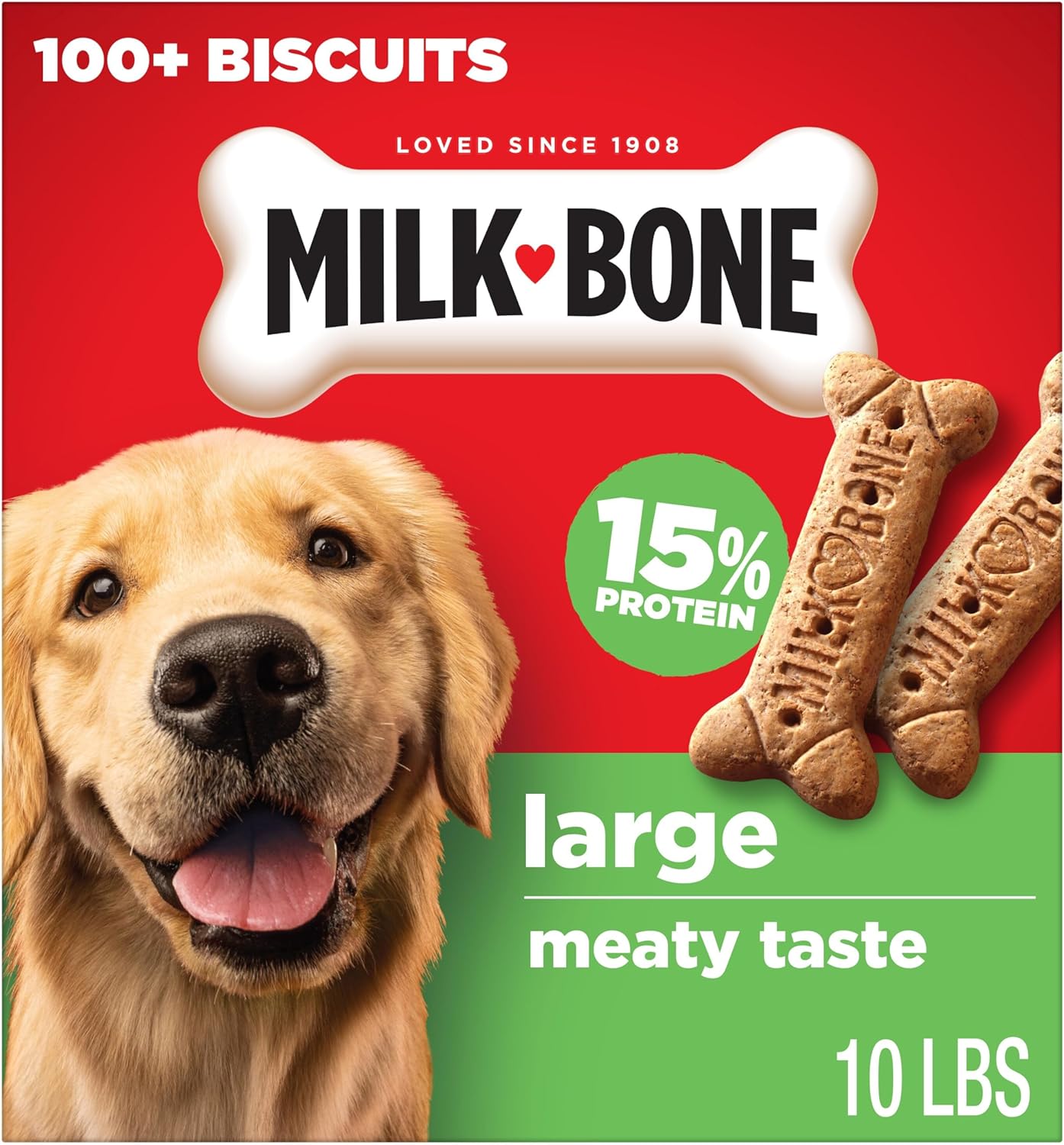 Milk-Bone Crunchy Medium Dog Treats, 10 Lb. Box, Original Beef Flavor - Image 14