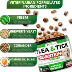 Close up of Vet Promise chicken flavored flea and tick defense soft chews