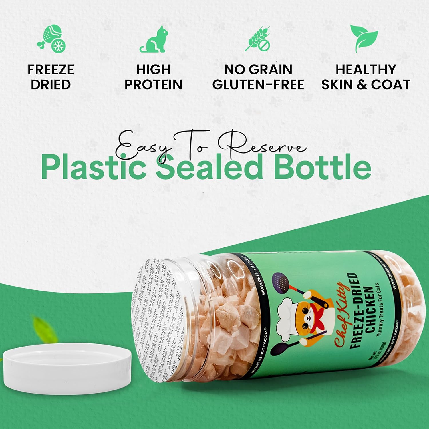 Rehydrating single ingredient chicken pet treats in warm water