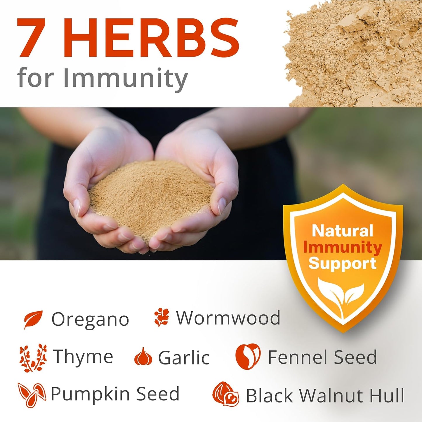 Close Up Of The All Natural Herbal Blend Showing Herbs And Seeds