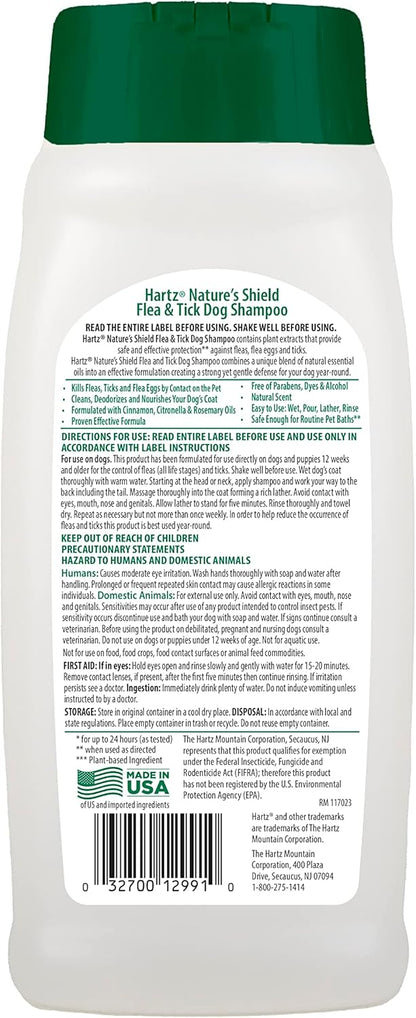 Hartz botanical flea and tick dog wash close up