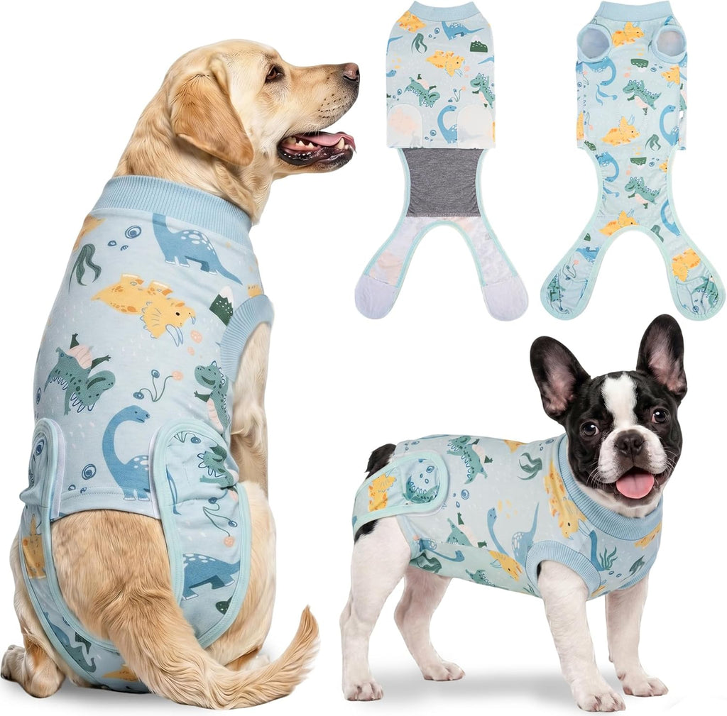 Recovery Suit for Dogs and Cats, Soft Dog Surgery Suit for Female Spay Male Neuter, Anti-Licking Dog Cone Alternative Onesie, Dog Surgical Recovery Suit After Abdominal Wounds, Pink, Small - Image 10