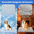 Dog sleeping on large Tivray self cooling mat