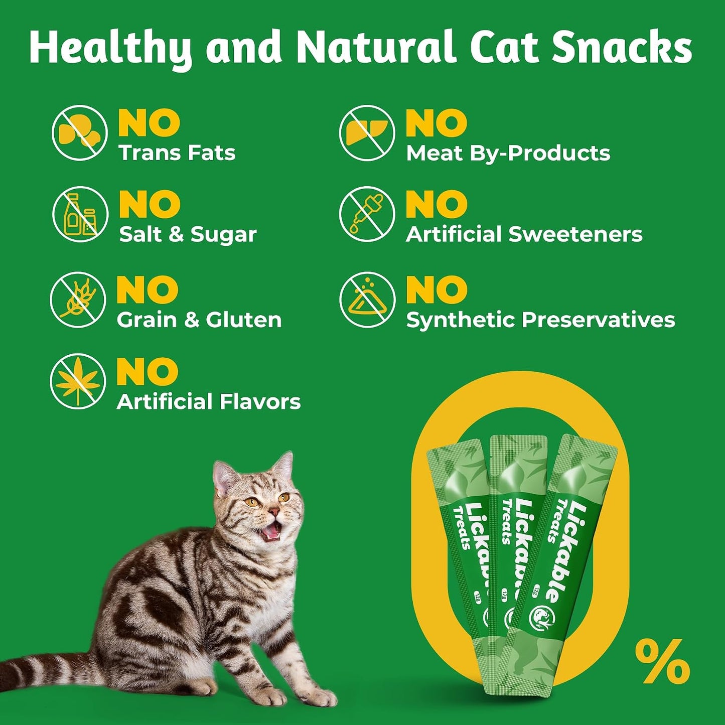 Nutritional facts label for Just Try cat treats