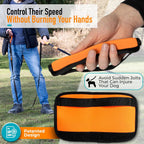 Close up view of the rust resistant three hundred and sixty degree swivel clip on the nylon dog leash