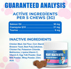 Nutritional benefits graphic for cat heart health supplements