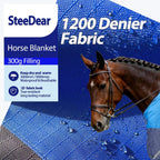 SteeDear horse blanket adjustable belly straps detail
