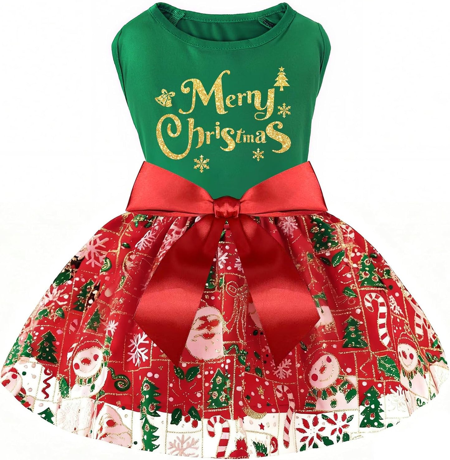 Happy 4th of July Dog Tulle Dress Independent Day Patriotic Stars Dog Outfit Sparkly Pet Holiday Dress with Bow for Small Dogs Cat Clothes (July 4th, Medium) - Image 9