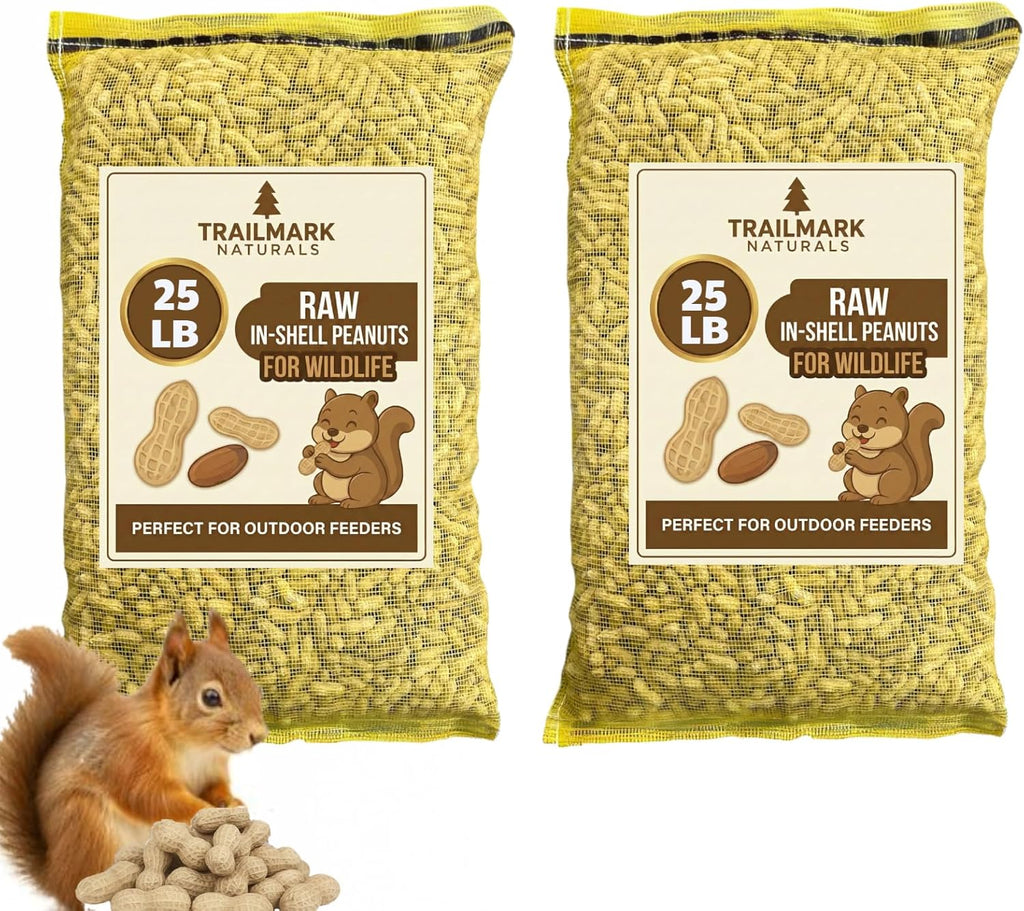 10 LB - Raw Shelled Peanuts For Squirrels, Out of Shell Peanuts For Birds and Wildlife- Squirrel Food, Wild Bird Seed -Grown in The USA - Image 14