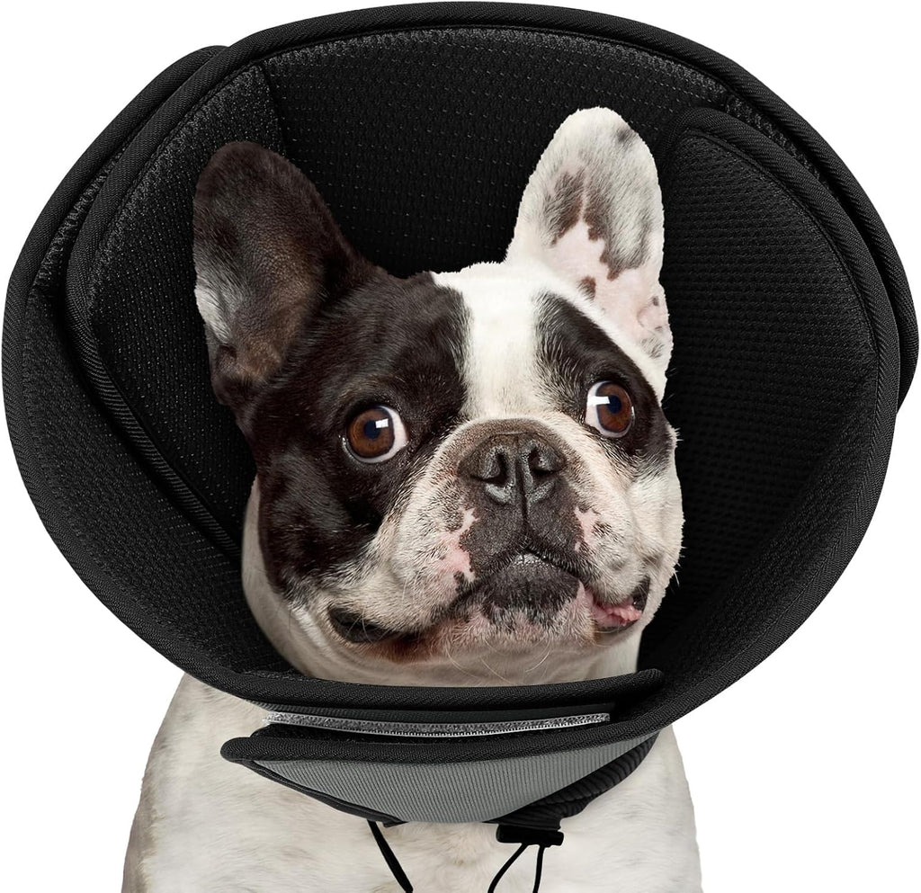 Queenmore Soft Dog Cones for Large Dogs,Comfy Dog Cone for Dogs to Stop Licking After Surgery,Adjustable Pet Cone Alternative for Wound Healing,Blue,X-Large - Image 12