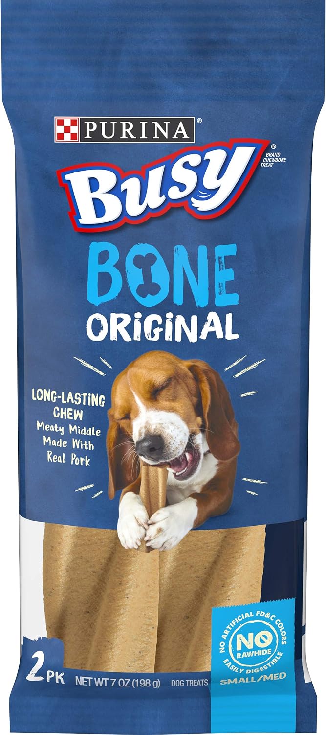 Purina Busy Bone Adult Dog Chew Bone Treats, Original - 10 ct. Pouch - Image 14