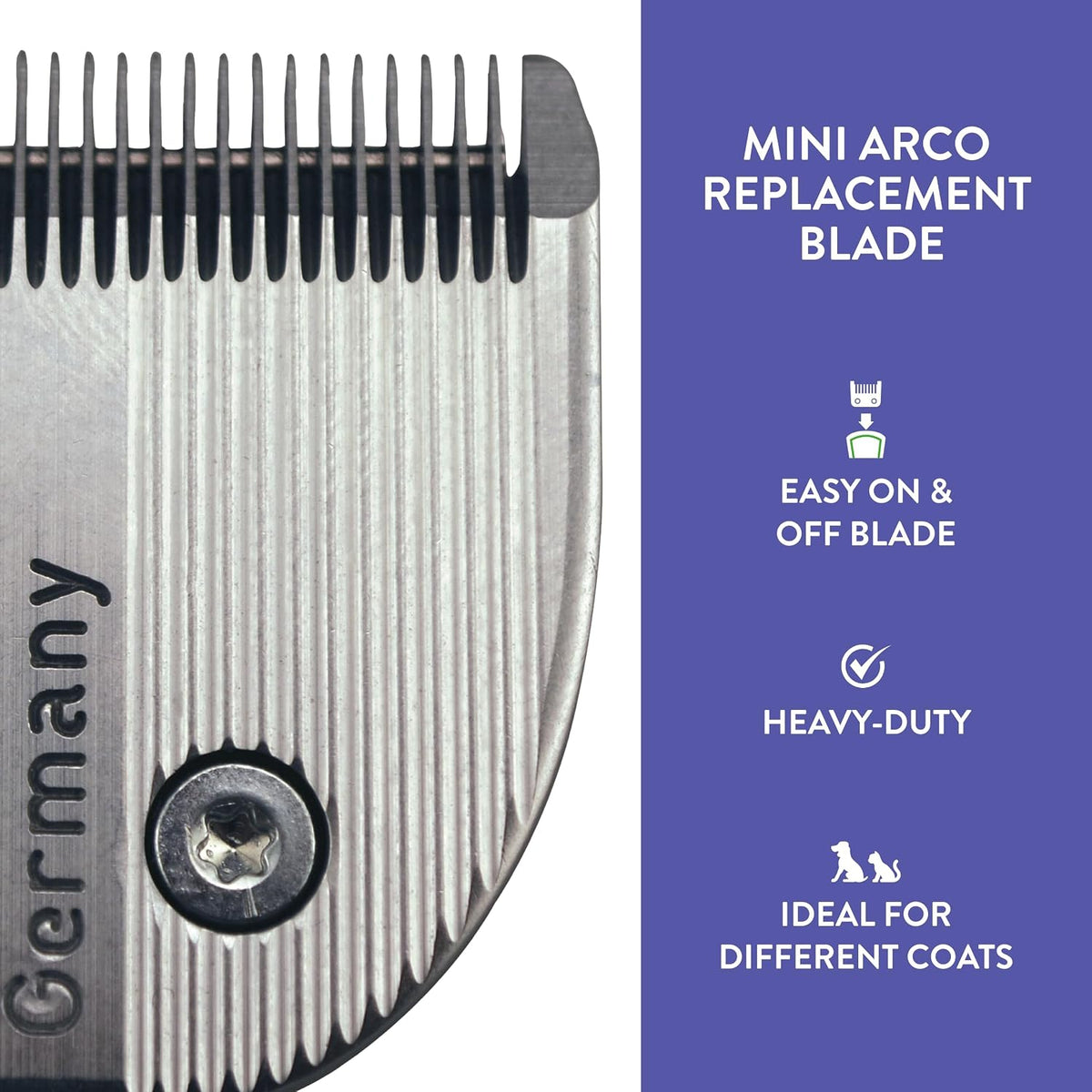 Rust resistant chrome finish Number 30 trimmer blade for dog grooming