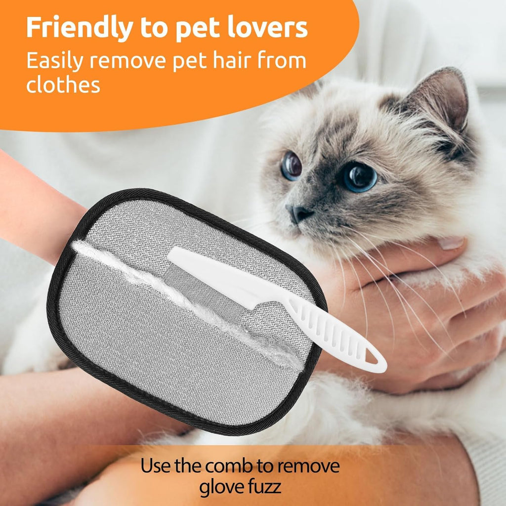 SAWMONG electrostatic pet hair catcher mitt package presentation