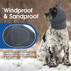 High elasticity dog head wrap for ear hematoma recovery.