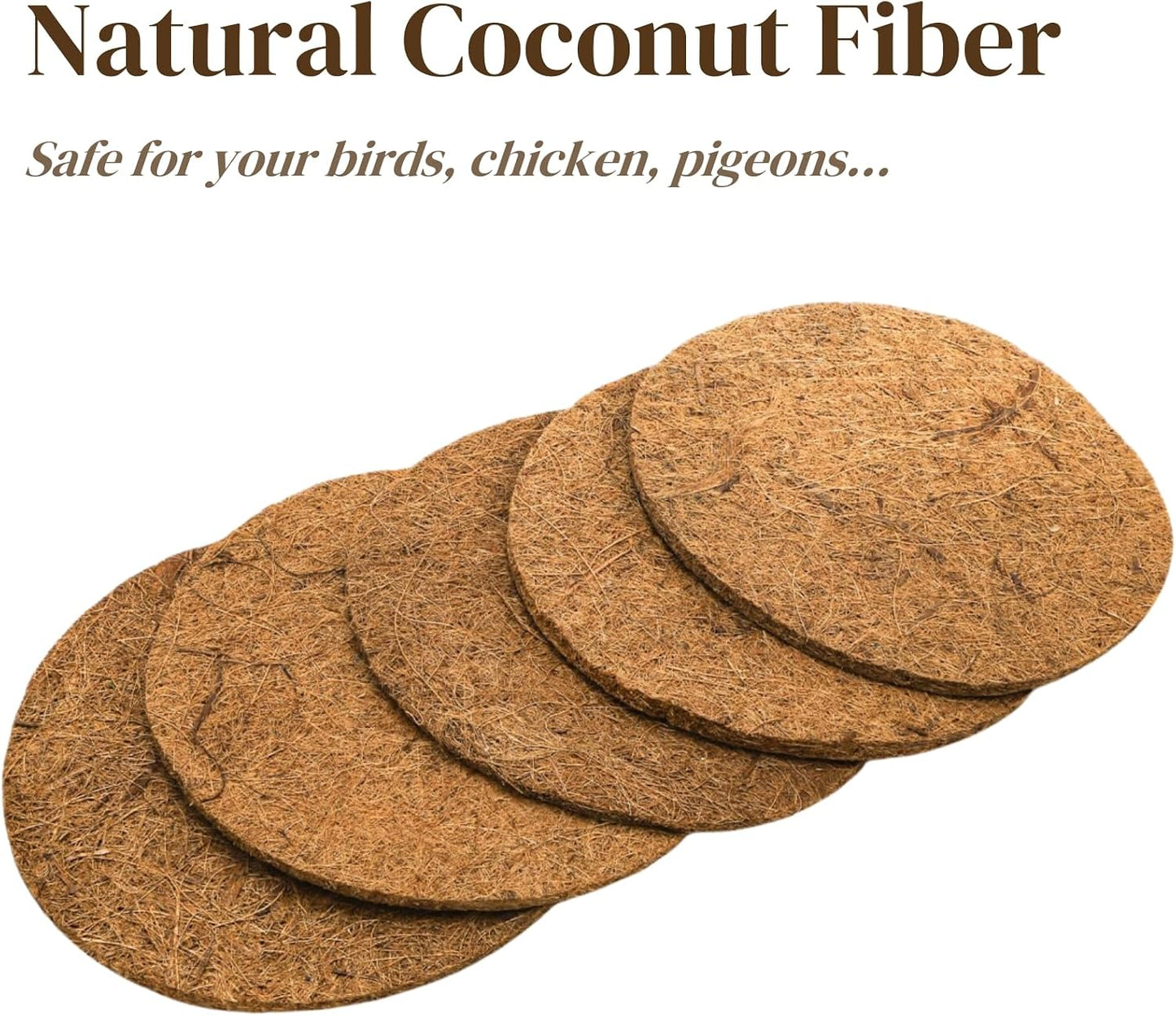Stack of 15 Eorbow nesting pads for chickens and parakeets
