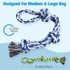 UPSKY indestructible dog rope toys showing close up of tight cotton knots