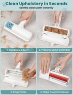 Close up of Delomo pet hair remover electrostatic fabric