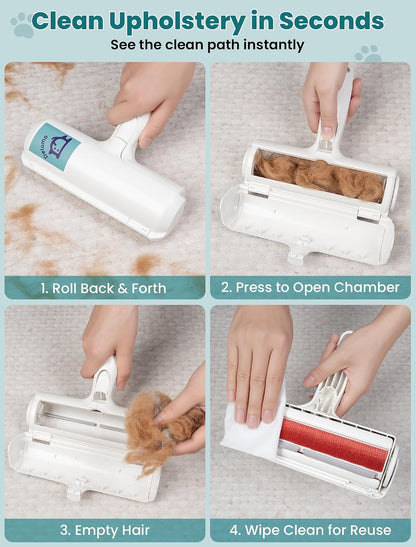 Close up of Delomo pet hair remover electrostatic fabric