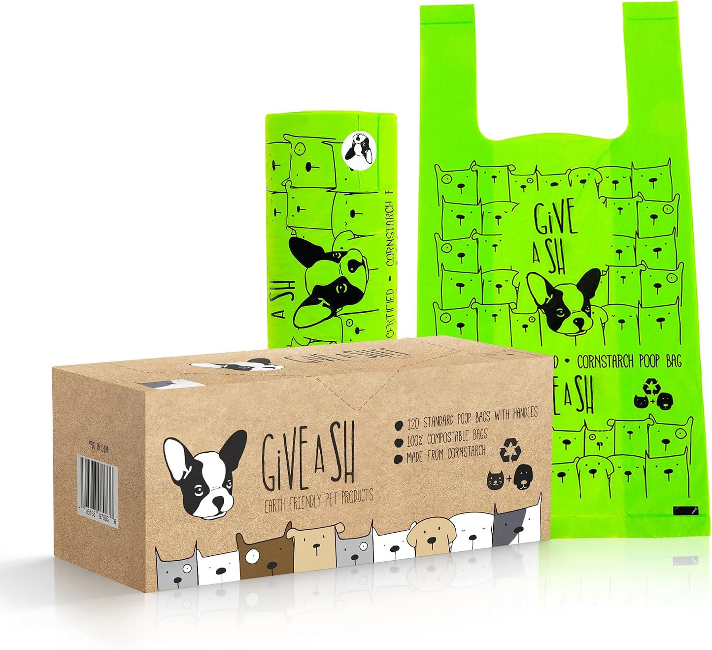 100% Certified Home Compostable Dog Poop Bags with Handles - 10% to Charity - ASTM D6400 & EN 13432 Compliant - 240 x Plant Based Compostable Poop Bags (20 Rolls) - Image 10