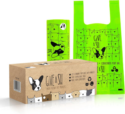 100% Certified Home Compostable Dog Poop Bags with Handles - 10% to Charity - ASTM D6400 & EN 13432 Compliant - 240 x Plant Based Compostable Poop Bags (20 Rolls) - Image 10