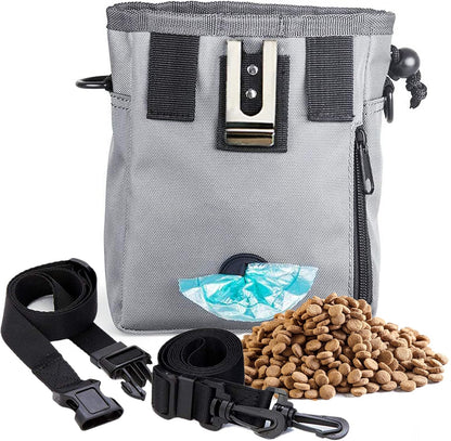 SunGrow pet utility pouch showing built in waste bag dispenser feature