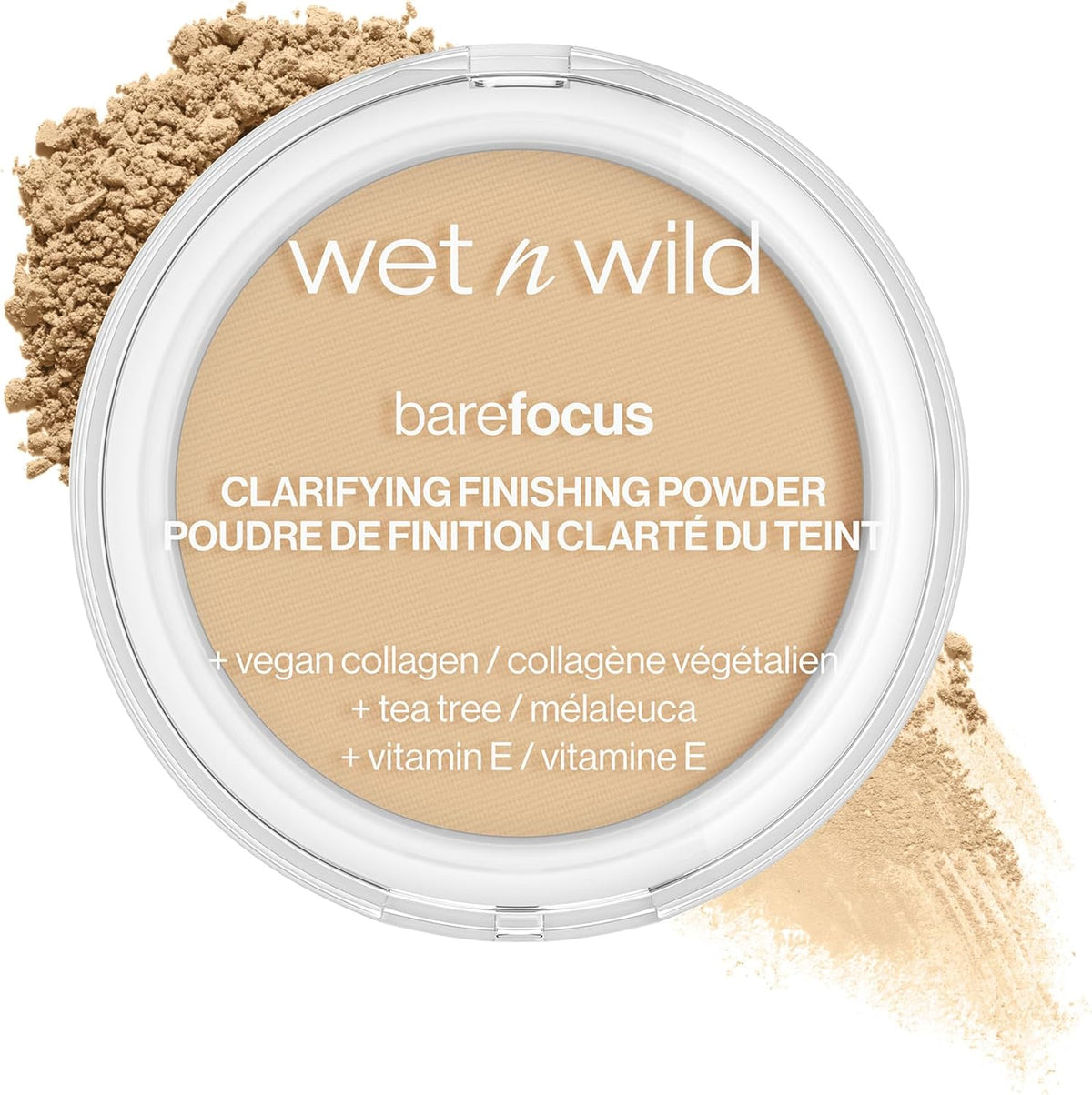 Wet N Wild Bare Focus Clarifying Finishing Powder front view compact packaging