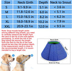 Comfort design dog collar preventing licking and reducing pet anxiety