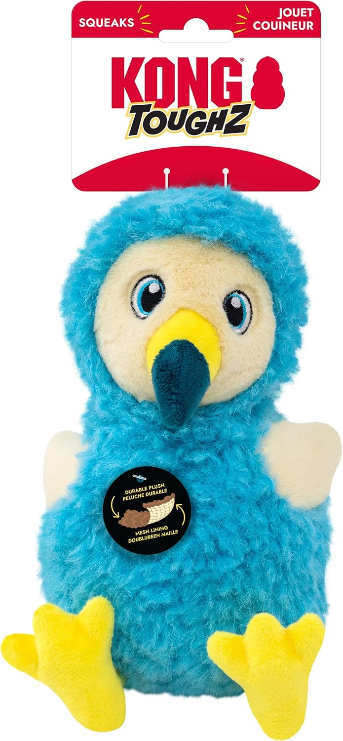 KONG Toughz plush toy with double squeaker mechanism