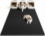 Pieviev Cat Litter Mat Double Layer Waterproof Urine Proof Trapping Mat 1 Pack (30''X24'', Brown) - Image 11