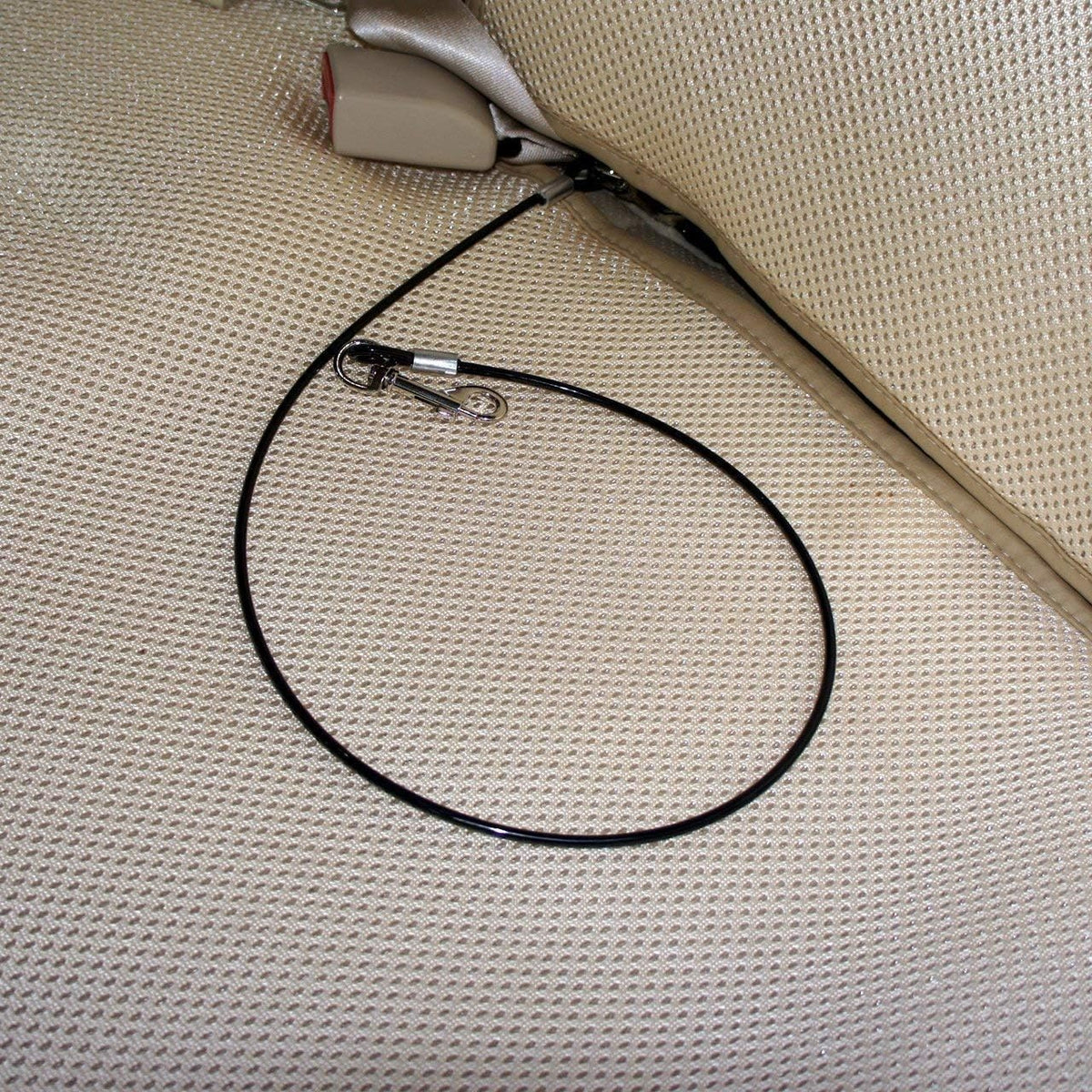 Close up of Mogoko chew proof stainless steel cable clips