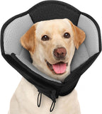 AOFITEE Large Dog Cone - Adjustable Dog Cone to Stop Licking, Foldable Extra Large Cones Dogs for Wound Healing, Pet Elizabethan Cones Collar After Surgery, XL Fabric Pet Neck Collar, Blue X-Large - Image 12