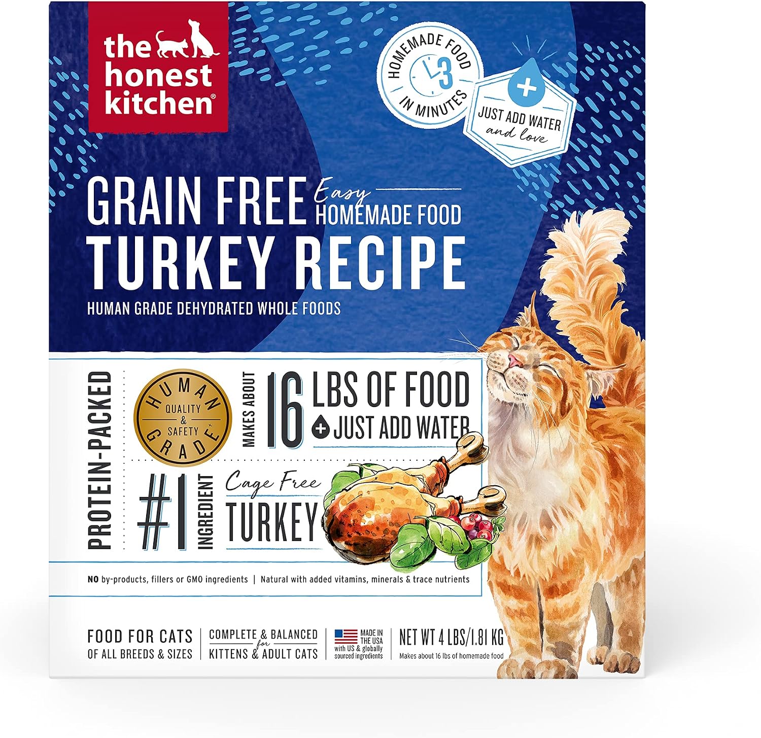 The Honest Kitchen Human Grade Dehydrated Grain Free Chicken Cat Food 4 Pound (Pack of 1) - Image 13