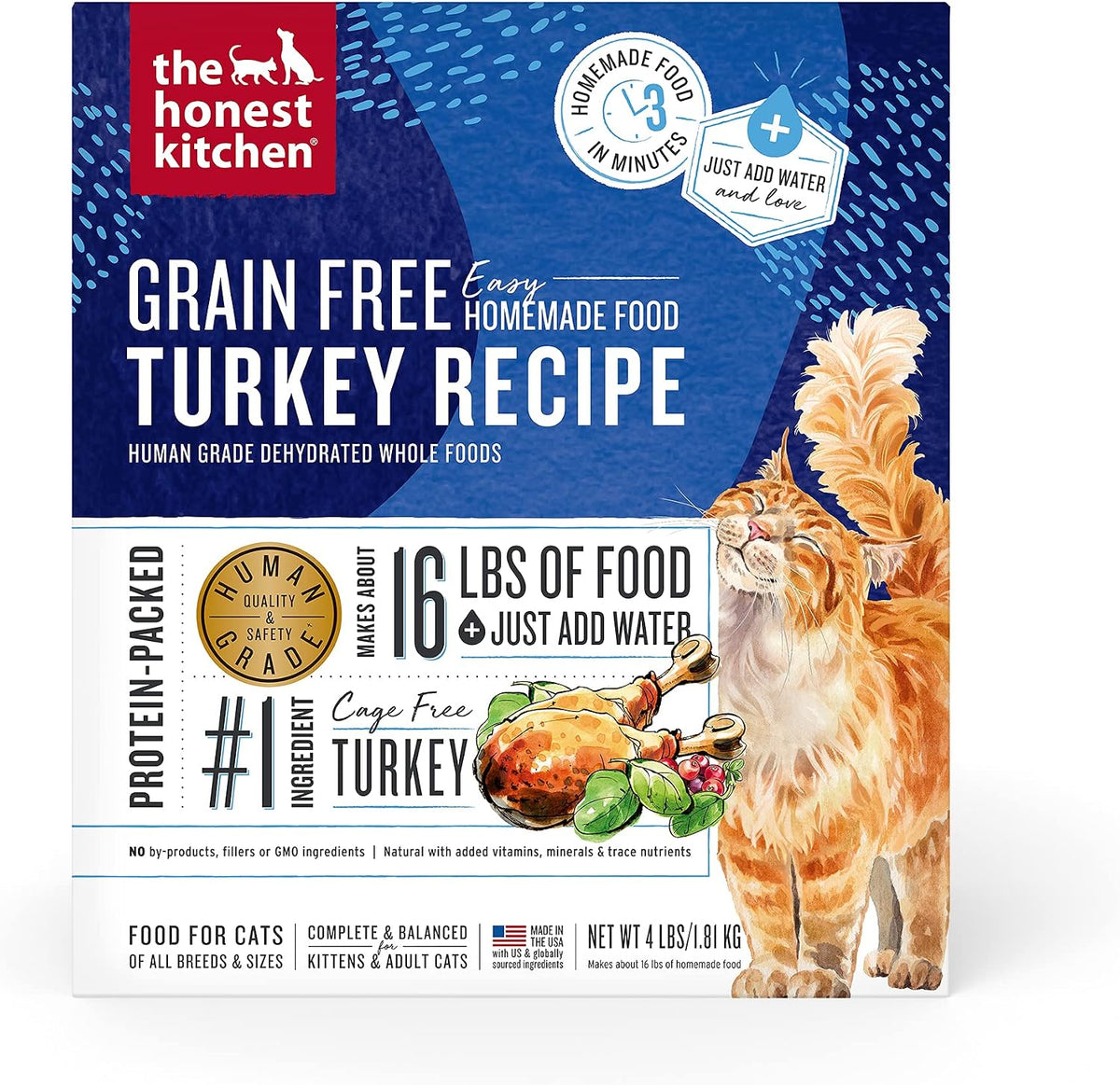 The Honest Kitchen Human Grade Dehydrated Grain Free Chicken Cat Food 4 Pound (Pack of 1) - Image 13