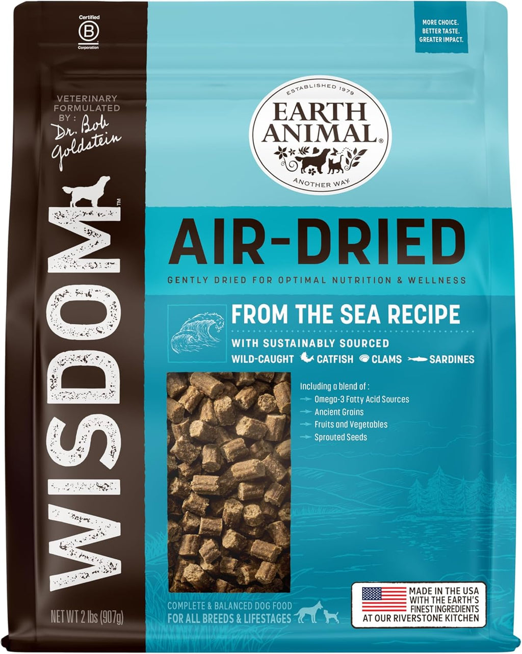 Earth Animal Wisdom Air Dried Dog Food - from the Land Recipe Premium Natural Dry Dog Food for All Breeds & Ages - 8 Lbs Bag - Image 11