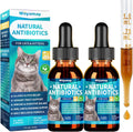 Woyamay Natural Antibiotics for Cats front view bottle of immune support liquid supplement.