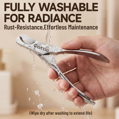 Side profile of Cattio dog nail clippers showing spring mechanism