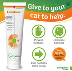 Vetoquinol Laxatone tuna flavor gel tube back label details