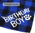 STMK small size dog birthday accessories laid out flat for size comparison