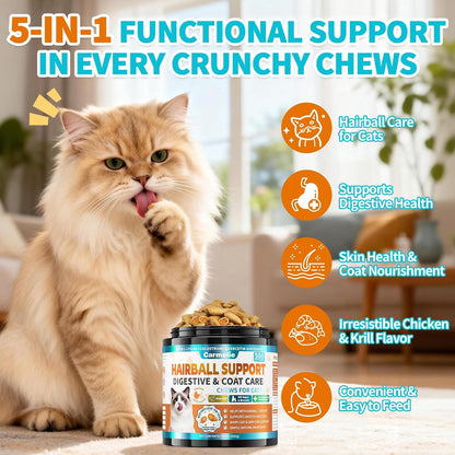 USA imported feline digestion formula for hairball control bottle details