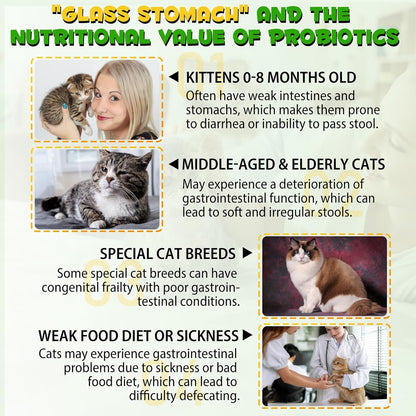 Vosifsdiy feline digestive health drops showing 60ml volume measurement