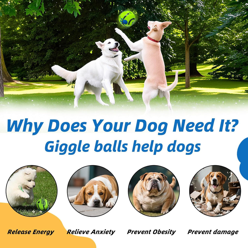 Scale reference of 3.46 inch Shake and Laugh dog ball