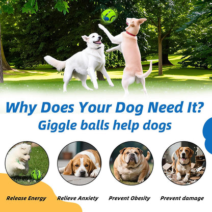 Scale reference of 3.46 inch Shake and Laugh dog ball