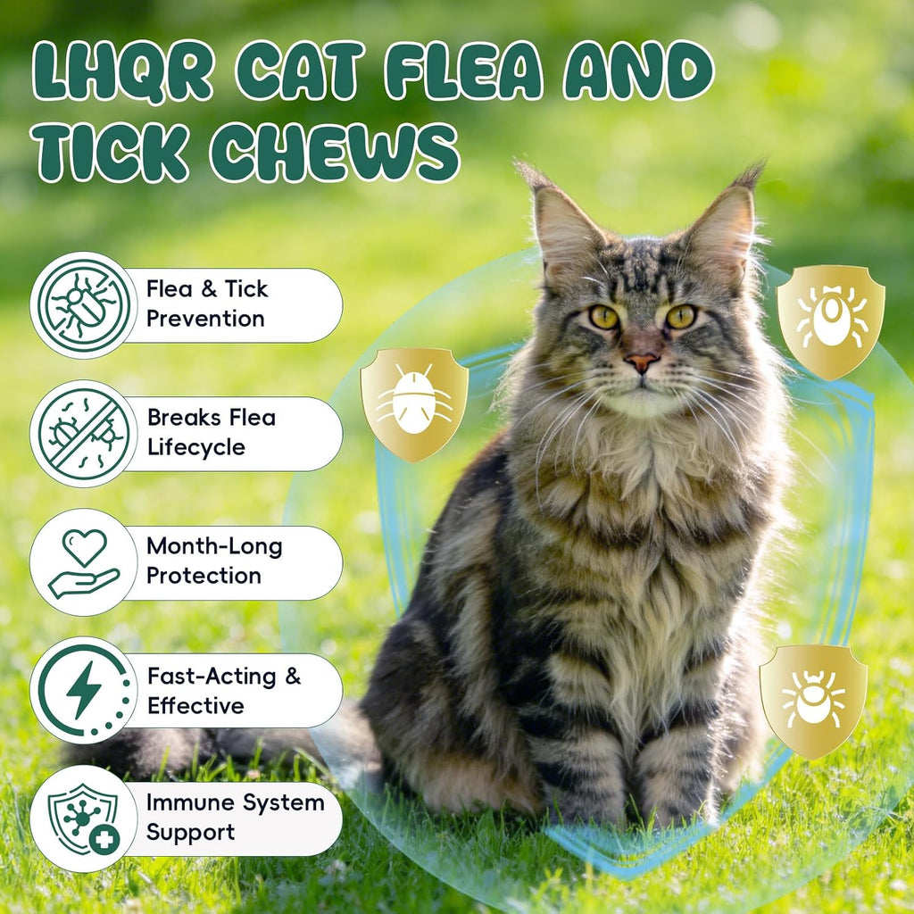Lhqr cat wellness chews side profile with 500 count label