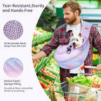Cuby pet sling carrier mesh fabric detail for ventilation